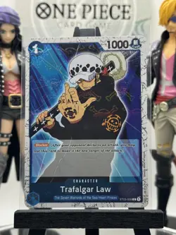 One Piece CG Trafalgar Law ST03-008 PRB The Best Common Jolly Roger Foil! - Image 1