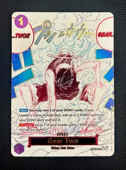 Gear Two (Alt Art) OP11-080 English A Fist of Divine Speed - One Piece - NM/M - Image 1