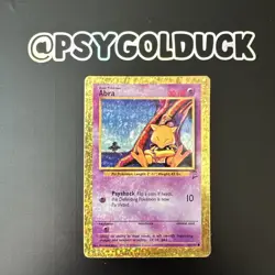 Abra Base Set 2 Holographic Pokemon Sticker Card - Image 1