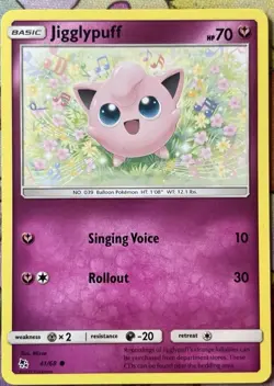 Card Pokemon Jigglypuff 41/68 Eng English Hidden Fates - Image 1