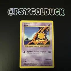 Abra LP 43/102 Shadowless Base Set Pokemon TCG Regular E19 - Image 1
