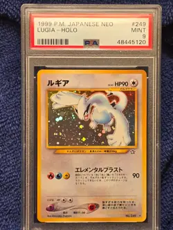 1999 P.M. Japanese Neo #249 Lugia Holo PSA 9 - Image 1