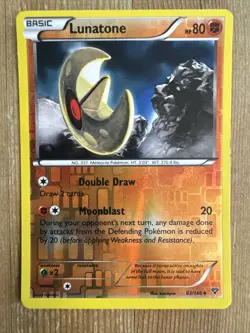 Pokemon TCG Lunatone XY 63/146 Reverse Holo Uncommon MP - Image 1