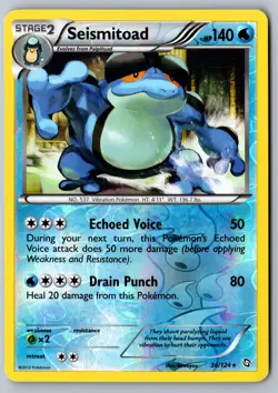 Pokemon: Seismitoad Reverse Holo Rare Dragons Exalted 36/124 LP+ - Image 1