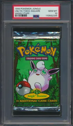 1999 Pokemon Jungle Pack Wigglytuff Unlimited PSA 10 GEM MINT - Image 1
