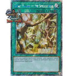 Yugioh! 1x Secret Village of the Spellcasters RA03-EN209 Platinum Secret Rare NM - Image 1