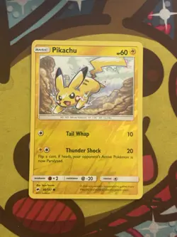 Pokemon Pikachu 40/147 - SM Burning Shadows - Reverse Holo - Excellent - Image 1