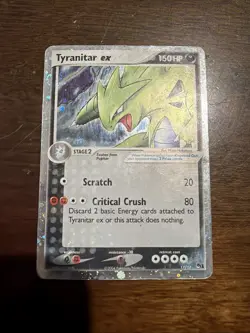 Pokemon TCG Tyranitar ex Holo 17/17 PSA 1 Easy (damage) - Image 1