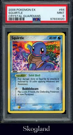 2006 POKEMON EX SQUIRTLE CRYSTAL GUARDIANS PSA 9 MINT - Image 1