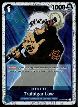 Trafalgar Law ST03-008 (Jolly Roger Foil) - Premium Booster (PRB-01) - One Piece - Image 1