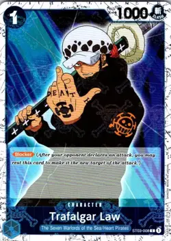 One Piece | Premium Booster -The Best- | Trafalgar Law () (Jolly Roger Foil) | C - Image 1
