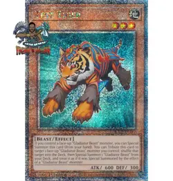 Yugioh! 1x Test Tiger RA03-EN189 Quarter Century Secret Rare 1st Ed NM - Image 1