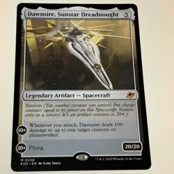 Magic the Gathering MTG Dawnsire, Sunstar Dreadnought LP #238 Edge of Eternities - Image 1
