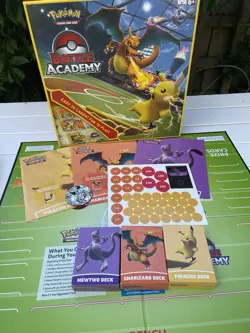 Pokemon TCG Battle Academy Complete Charizard GX Mewtwo GX Raichu GX Board Game - Image 3