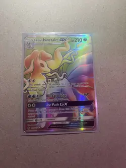 Pokemon TCG Alolan Ninetales GX Guardians Rising 150/145 Holo Secret Rare - Image 1