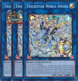 Yugioh! 3x Trickstar Noble Angel MZTM-EN029 Super Rare 1st Ed NM - Image 1