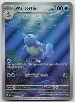 Pokemon 151 Wartortle 171/165 Illustration Rare IR Near Mint SV2a NM - Image 1