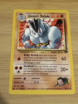 Giovanni’s Machoke - 42/132 - Gym Challenge - UNCOMMON - NM/LP| POKEMON - Image 1