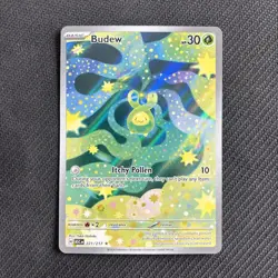Budew 221/217 IR Pokemon Ascended Heros Full Art Illustration Rare Pokemon TCG - Image 1