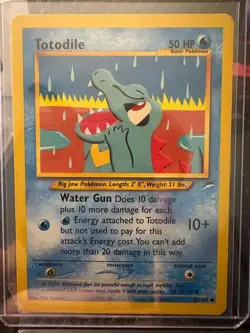 Totodile 85/105 Common Neo Destiny Pokemon Unlimited Lightly Played - Image 1