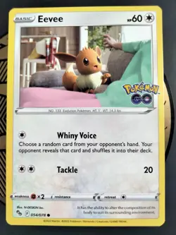 Eevee 054/078 Pokemon GO Pokemon TCG Common NM/M - Image 1