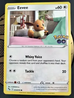 Eevee 054/078 Pokemon GO Pokemon TCG Common NM/M - Image 2