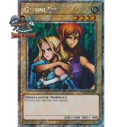 Yugioh! 1x Gemini Elf RA03-EN109 Platinum Secret Rare 1st Ed NM - Image 1