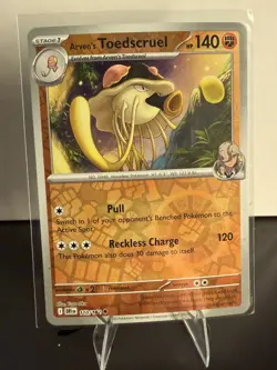 Arven's Toedscruel Pokemon Destined Rivals Reverse Holo 110/182 - Image 1