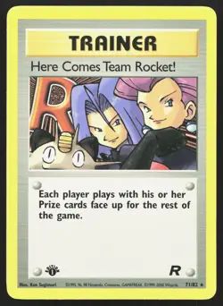 HERE COMES TEAM ROCKET! 71/82 RARE TEAM ROCKET POKEMON 1ST EDITION MP - Image 1