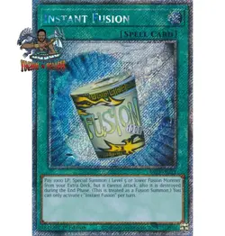 Yugioh! 1x Instant Fusion RA03-EN171 Platinum Secret Rare 1st Ed NM - Image 1