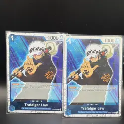 2X. Trafalgar Law ST03-008 Pirate Flag Foil Card - One Piece PRB01 - Image 1