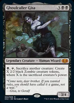 Ghoulcaller Gisa -Foil Near Mint MTG Commander Collection: Black - Image 1