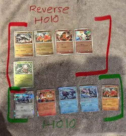 Pokemon TCG Mega Evolutions Holo And Reverse Holo Bulk Lot X10 NM 1 - Image 1