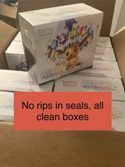 🔥FIRST PRINT OPEN CASE #3🔥 Lot of 10 Prismatic Evolutions Elite Trainer Boxes - Image 3
