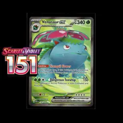 Pokemon TCG Venusaur ex 182/165 | Scarlet & Violet 151 | Illustration Rare | NM - Image 1