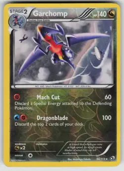 Garchomp 96/113 Holo Holo Rare Legendary Treasures Pokemon Reverse Holo HP - Image 1