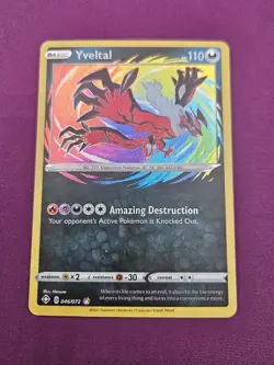 The Pokemon Company Yveltal 046/072 Shining Fates Holo AR Basic 110 HP ENG - Image 1