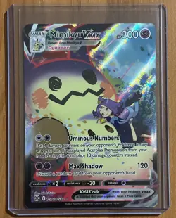 Pokemon TCG Mimikyu VMAX Alt Art TG17/TG30 Brilliant Stars NM - Image 1