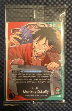 Monkey.D.Luffy (Ichiban Kuji Exclusive) OP13-001 One Piece Promo English Sealed - Image 1