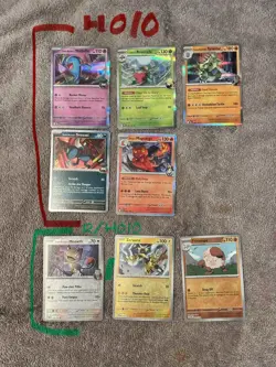Pokemon Destined Rivals Holo And Reverse Holo Bulk Lot X8 English Cards NM 1 - Image 1