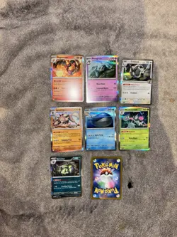 Pokemon Journey Together Holo Bulk Lot X7 + x1 Extra Mystery Card NM English 5 - Image 1