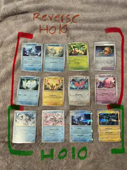 Pokemon TCG Paradox Rift Holo And Reverse Holo Bulk Lot X12 English Cards - Image 1