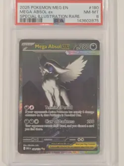 Pokemon TCG Mega Absol EX Sir 180/132 Mega Evolution English PSA 8 - Image 1
