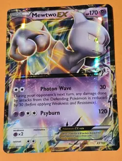 2016 Mewtwo EX XY183 Promo XY Black Star Promos Pokemon HP Free Shipping - Image 1
