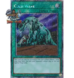 Yugioh! 1x Cold Wave RA03-EN104 Platinum Secret Rare 1st Ed NM - Image 1