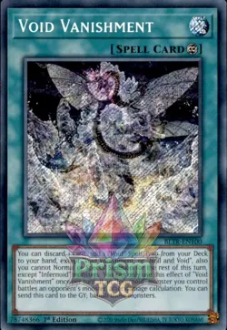 Void Vanishment Secret Rare #BLTR-EN100 Yugioh Secret Rare - Image 1