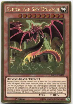 Slifer the Sky Dragon MVP1-ENG57 The Dark Side of Dimensions 1st Edition LP - Image 1