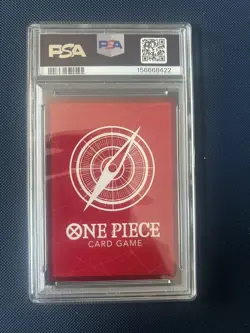 Monkey D Luffy (Alternate Art) OP13 Leader One Piece Carrying on His Will PSA 10 - Image 2