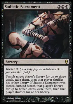 Sadistic Sacrament - Medium Play MTG Zendikar - Image 1