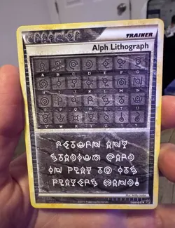 Pokemon TCG Alph Lithograph Undaunted Trainer Rare English 2010 NM - Image 1